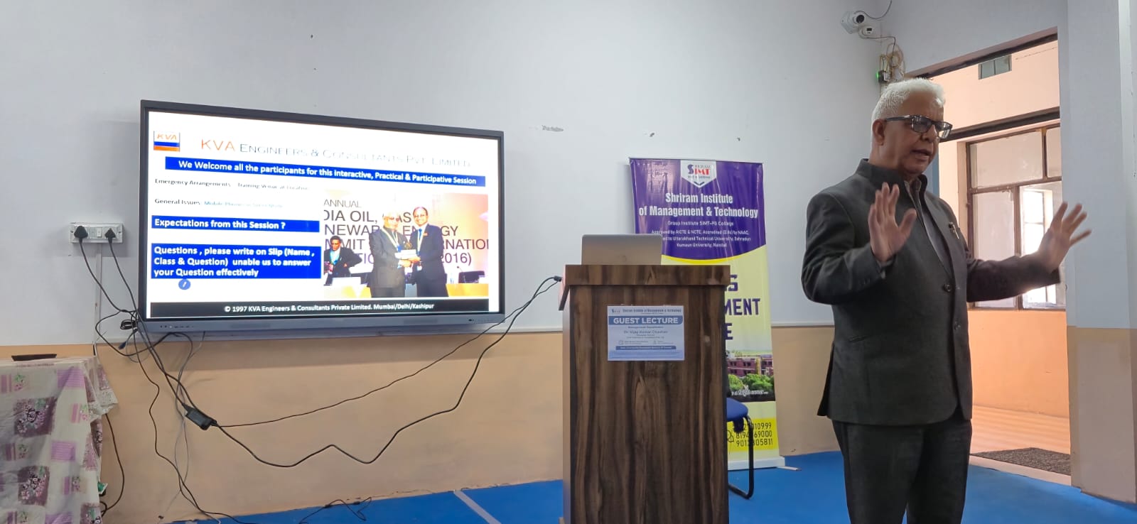 श्रीराम इंस्टिट्यूट में गेस्ट लेक्चर का आयोजन